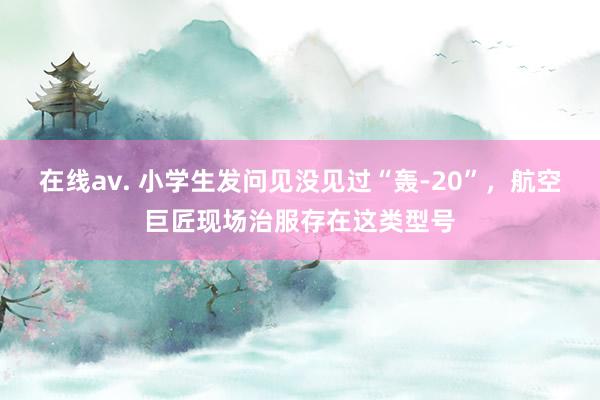 在线av. 小学生发问见没见过“轰-20”，航空巨匠现场治服存在这类型号